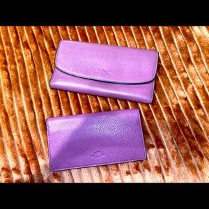 Light purple coach wallet